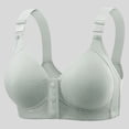 thumbnail image 5 of NIEWTR Seamless Front Closure Bras for Women Wireless Full Coverage Support Bra Comfortable No Underwire Everyday Bralettes (Grey,46), 5 of 9