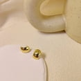 thumbnail image 1 of Pendientes de gota de agua dorada, nicho, pendientes de diseño avanzado europeo y americano, pendientes de temperamento únicos, 1 of 6