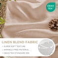 thumbnail image 3 of Cortinas Boho Joydeco con Flecos Semi Transparentes 132x213 cm 2 Paneles, 3 of 9