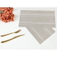 thumbnail image 5 of REGALWOVEN Rustic Placemats Set of 6 Cotton and Linen Placemats for Dining Table Decor Indoor Outdoor Kitchen Table Mat Yellow 20*12in, 5 of 6