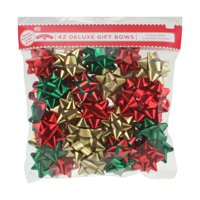 42 COUNT GIFT BOW ASSORTMENT - RED/GREEN/GOLD