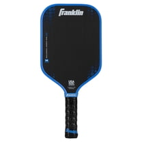 Franklin Sports Pro Pickleball Paddles -  Premier Carbon Fiber Paddle - Official USA Pickleball (USAP) Approved Paddle - 14mm Polymer Core - Black/Blue