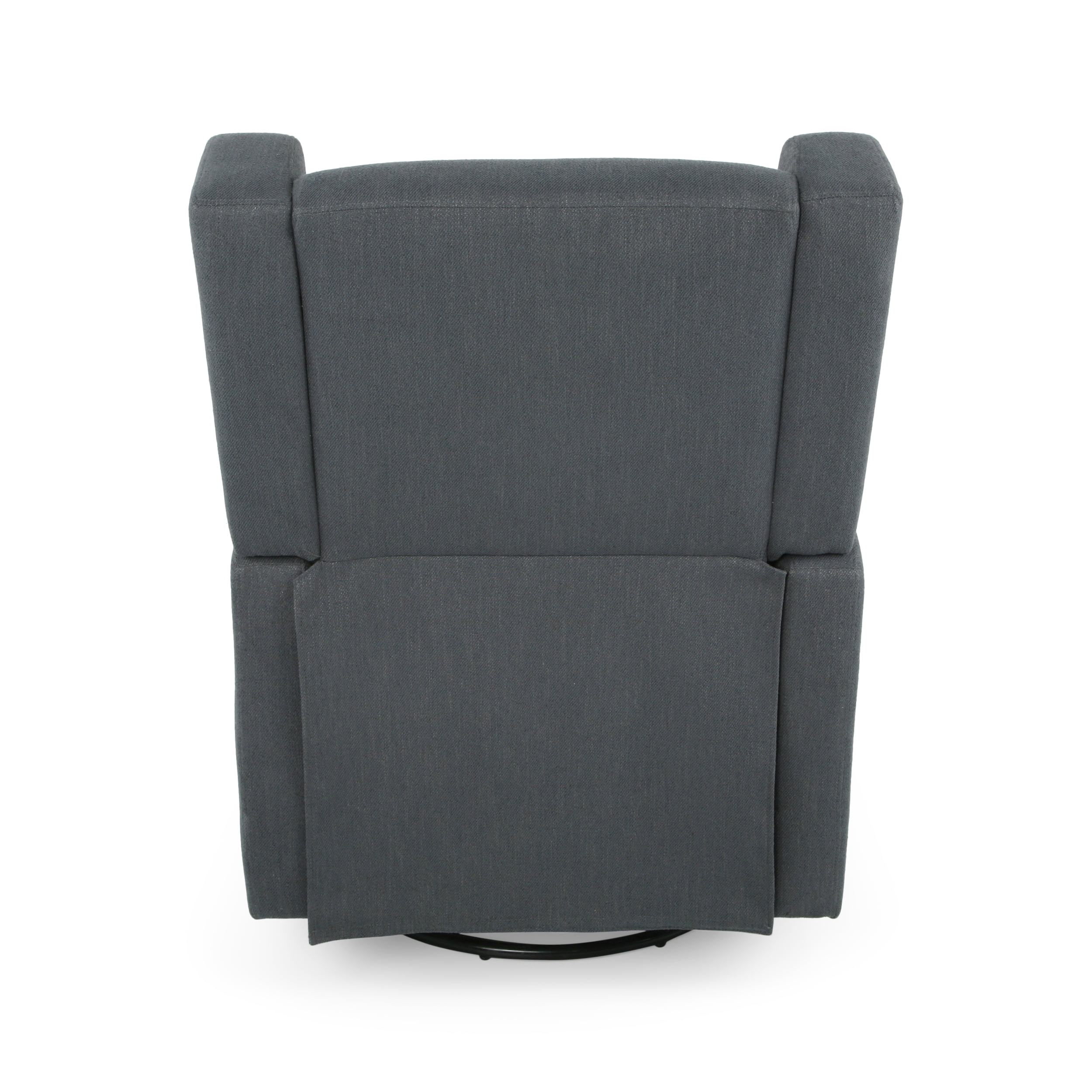 Noble House Rushika Contemporary Standard Fabric Upholstered Swivel Recliner, Gray