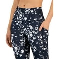thumbnail image 3 of ID Ideology Women's Compression Floral Print Side Pocket 7/8 Leggings Gray Size X-Large, 3 of 3