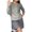 Green, variant on Womens Pearl Button Cardigan, Crew Neck Long Sleeve Knit Gray One Size