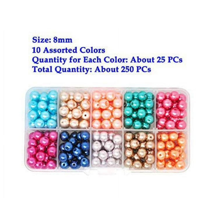 Fancy Coated Glass Beads Metallic Colorful Shine 4mm 6mm Round