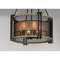 thumbnail image 4 of Maxim Boundry 6-Light Chandelier - Black / Barn Wood / Antique Brass - 27565BKBWAB, 4 of 5