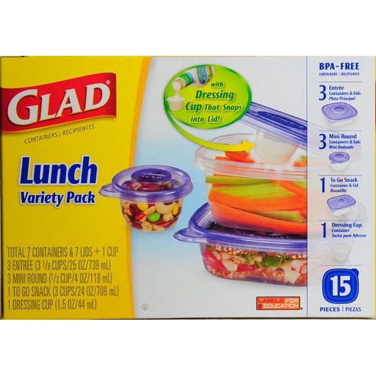 Order Glad Food Storage Containers, Mini Round