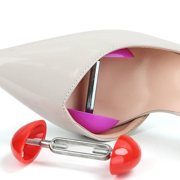 OUNONA 2 Pairs Adjustable Shoe Stretcher For High Heels And Flats Plastic Shoe Expander Portable Non-Slip Shoe Widener For Men And Women