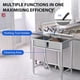 thumbnail image 1 of Qinaqin Freestanding cm de Profundidadouble-Bowl Laundry Sink 36-Inch Commercial-Grade Stainless Steel & Polypropylene Metálico Construction Ajustable Legs Rapid Profundidadrainage, 1 of 5