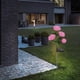 thumbnail image 4 of pstuiky Luces solares para jardín Lámpara solar de 4 cabezales con forma de flor Luces solares con movimiento Se balancean con el viento Luces solares para exteriores Luces solares decorativas para, 4 of 6