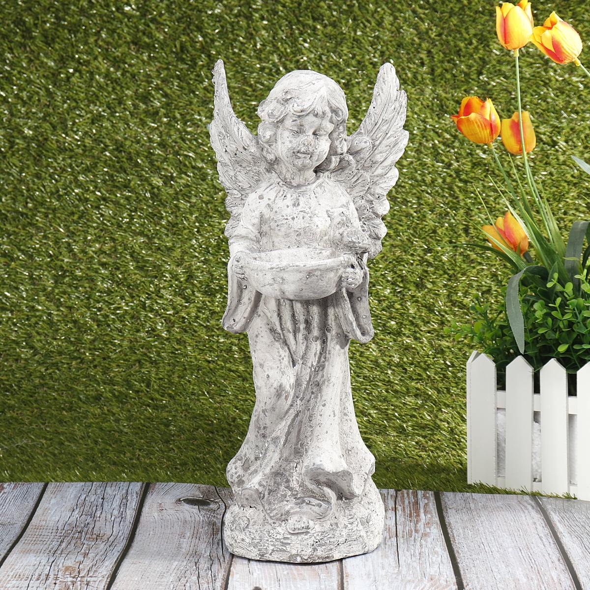 Cherub Angel Garden Ornament Statues Figurine Home Decor Gift Sculpture