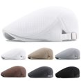 thumbnail image 5 of Mens Breathable Mesh Ivy HatCap Summer Newsboy Beret Ascot Flat Cabbie, 5 of 8