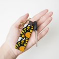 thumbnail image 4 of Wukai Farm Goose Print Leather Car Keychain, Universal Key Fob Keychain, Leather Key Chain Holder for Men and Women,360 Degree Rotatable, 4 of 5