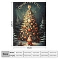 thumbnail image 4 of Chilfamy Christmas Tree Full Moon Fantasy Art Throw Blanket for Couch Sofa Bed Office Travel Camping School | Lightweight Soft Blanket for All Seasons 50x60in, 4 of 6