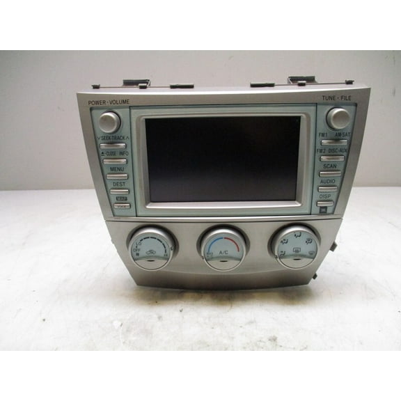 Pre-Owned 2007-2009 Toyota Camry Radio Receiver Navigation Display Screen OEM - Verify Specific Vehicle Fitment In Description - (Good)