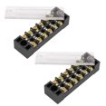thumbnail image 1 of 600V 15A 6 Posiciones 12 Tornillo Terminal Cable Bloques Barrera 2Uds, 1 of 2