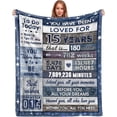 thumbnail image 1 of LHSHID 15 Year Old Birthday Gifts for Boys Coolest 15 Year Old Boy Gift Ideas 15th Birthday Blanket for Boys Girls Best 15 Year Old Gifts for Boys 15th Birthday Throw Blanket 30"x40", 1 of 7