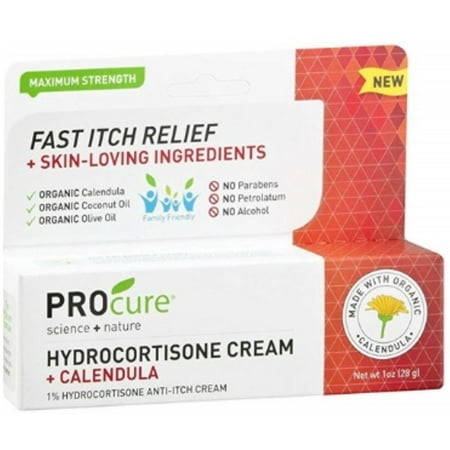 3 Pack - PROcure Hydrocortisone Cream with Calendula, 1 (Best Calendula Cream For Perioral Dermatitis)