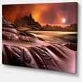 thumbnail image 2 of 3D Rendered Alien Planet - Landscape Canvas Art Print, 2 of 4