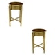 thumbnail image 4 of 2 portavelas de metal para decoración de mesa, elegante y decorativo. Oro, 4 of 9