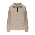 thumbnail image 4 of Sweatshirt for Women Perfect For Daily Wear or Loungewear! Cozy Picks for Every Soft Fabrics L Brown Sweatshirts, 4 of 5
