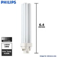 thumbnail image 2 of Philips 26w Double Tube 4-Pin G24Q-3 4100K Cool White Fluorescent Light Bulb, 2 of 3