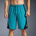 thumbnail image 6 of DagobertNiko Mens Athletic Shorts Quick Dry Wide Leg Workout Shorts Elastic Waist Casual Color Block Running Shorts with Pockets, 6 of 6