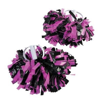 IN-13745005 Pink & Black Spirit Show Pom-Poms