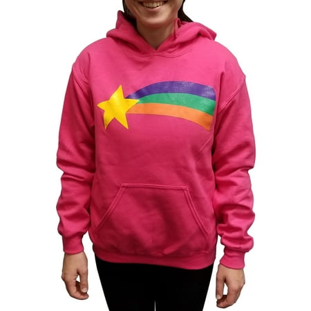 Mabel Pines Sweatshirt Gravity Falls Costume Pink Cosplay Rainbow TV Hoodie Hood