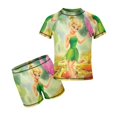 thumbnail image 1 of Tinker Bell Boys 2-Piece Swimsuit Set, Short Sleeve Rash Guard & Swim Trunks, 1 of 7