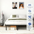 thumbnail image 4 of VENI 14" Heavy Duty Steal Slat Rounded Edge Metal Platform Bed Bed Frame, Twin, 4 of 11
