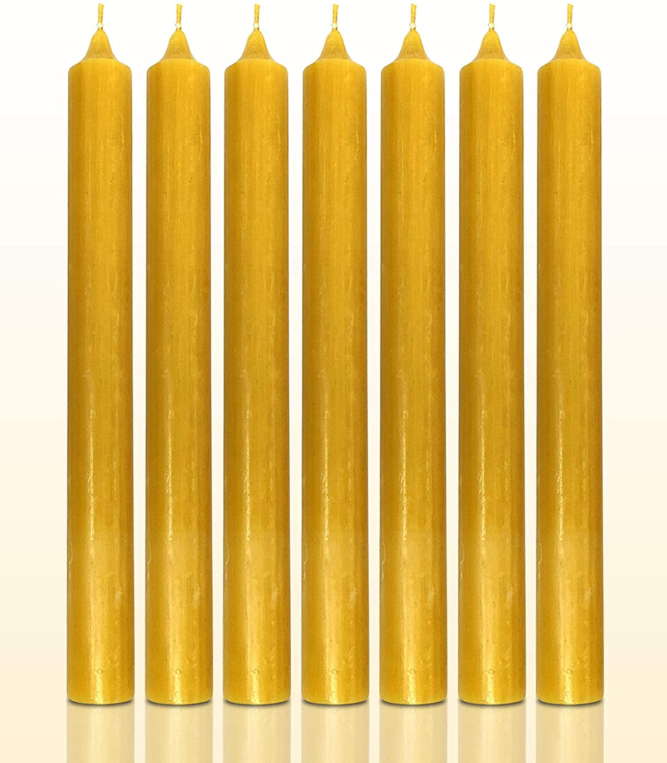 MÆGEN Spiral Taper Candles - 3 Pack - Yellow