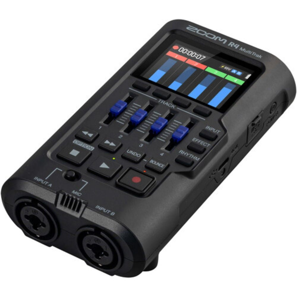 Zoom R4 MultiTrak 32-Bit Float Recorder with Stereo Bouncing Bundle with Polsen HPC-A30 Closed-Back Studio Monitor Headphones and SanDisk 32GB Ultra Memory Card