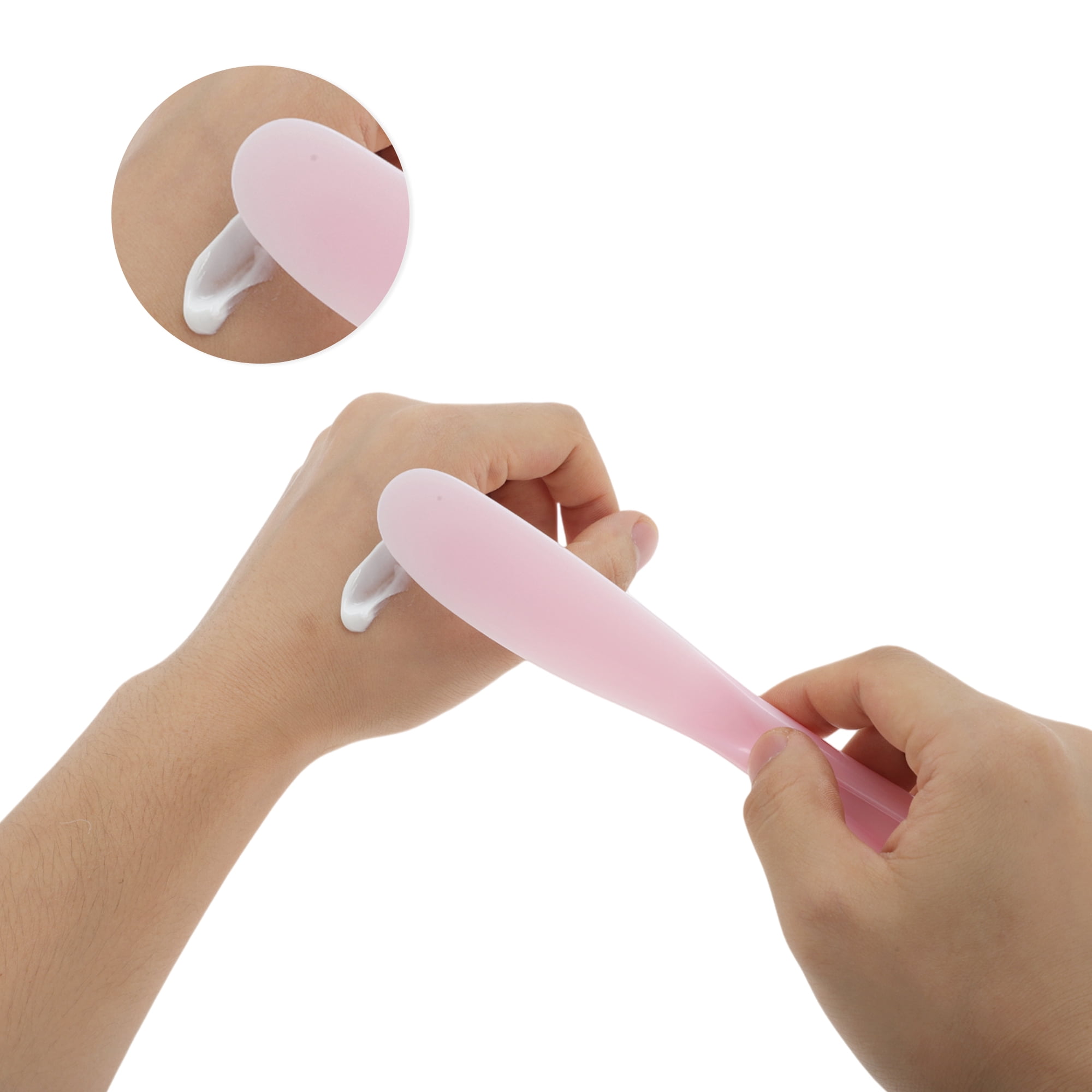 Unique Bargains 1Pc Large Stirring Facial Mask Brush Pink
