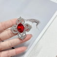 thumbnail image 4 of Antique Crystal Brooch Pin for Women Men Vintage Rhinestone Art Deco Flower Clover Boho Victorian Brooches Lapel Pins Elegant Dress Accessories Wedding Birthday Jewelry, 4 of 12