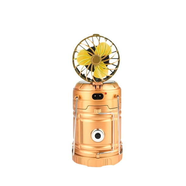Ventilador de Carga Solar Multifuncional Al Aire Libre, Led Camping Light, Linterna Portátil Recargable