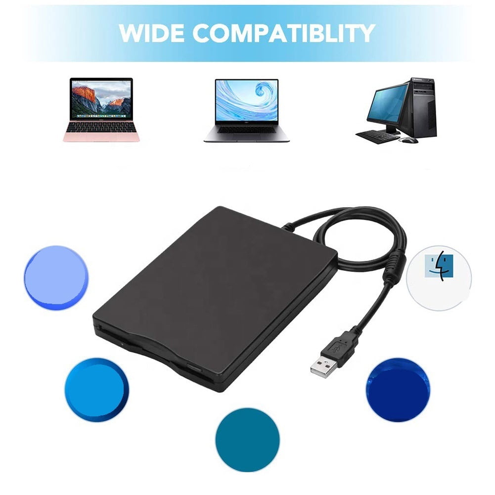 USB Floppy Disk Reader Drive 3.5 External Portable 1.44 MB FDD Diskette Drive for 7 8 2000 XP