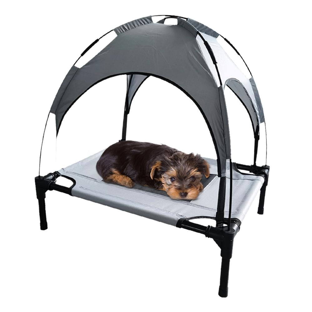 Elevated Dog Bed Raised Dog Bed with Canopy Mesh Dog Bed Indoor