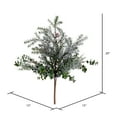 thumbnail image 2 of Vickerman 20" Artificial Green Snow Cedar and Eucalyptus Bush. Includes 2 pieces per bag., 2 of 3