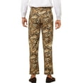 thumbnail image 3 of INSPIRE CHIC Printed Pants for Men's Straight Fit Leopard Printed Trousers 32 Brown, 3 of 5