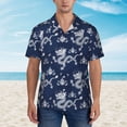thumbnail image 4 of Goofa Dragon Hawaiian Shirt for Men, Unisex Summer Beach Casual Short Sleeve Button Down Shirts,Aloha Tropical Floral print shirt-Medium, 4 of 9