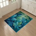 thumbnail image 3 of ODIKA 3'x5' Artistic Tropical Flora with a Modern Twist Washable Area Rug Non-Slip, Flatweave, Easy Care for Hallway, Laundry Room, 3 of 7