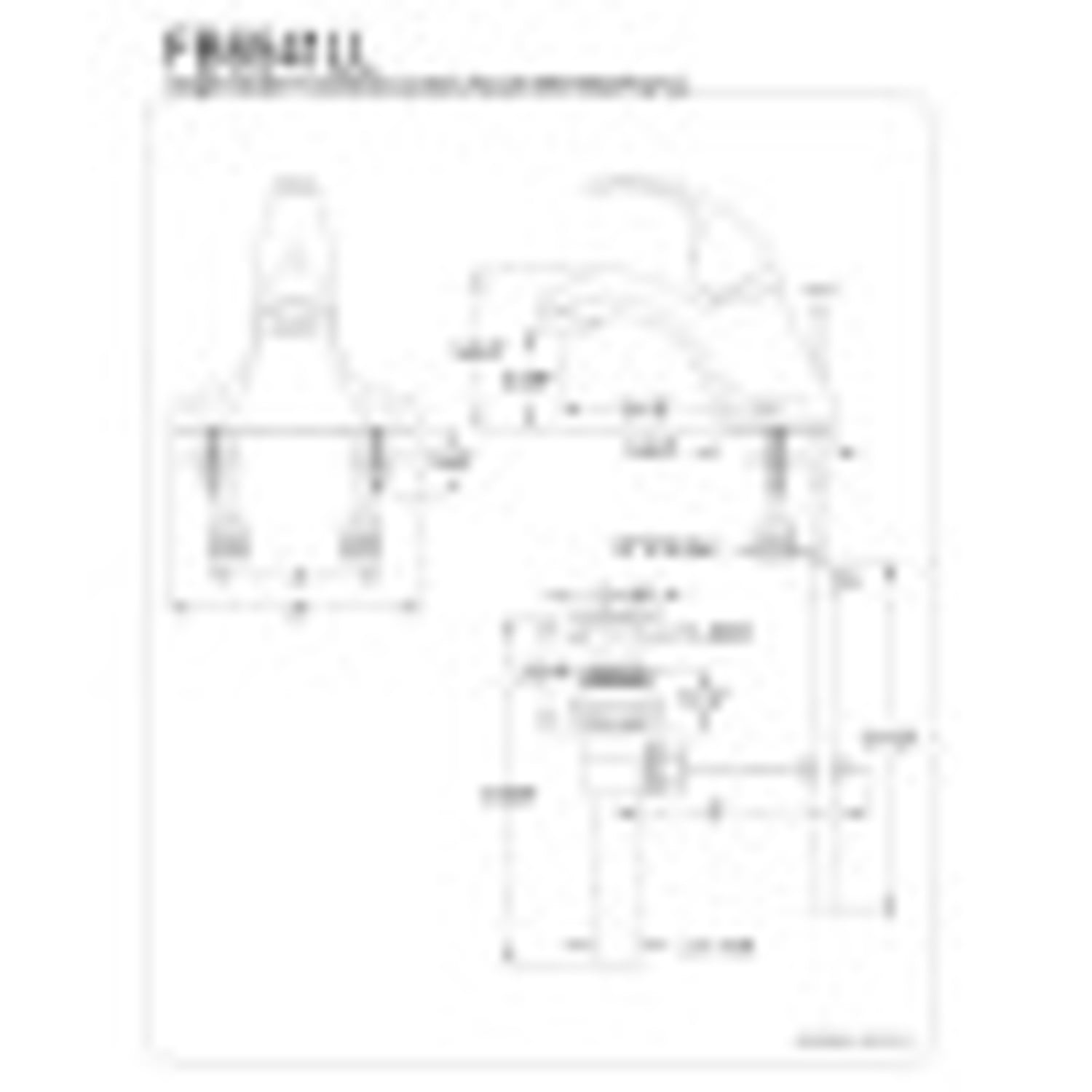 Kingston Brass FB6541LL Single-Handle 4 in. Centerset Bathroom Faucet, Polished Chrome