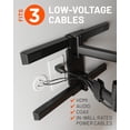 thumbnail image 3 of Ocultadores de cables ECHOGEAR Wall para gestión de cables, paquete de 4 unidades, color blanco, 3 of 9