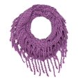 thumbnail image 1 of Peach Couture Womens Gorgeous Cozy Winter Knitted Square Pattern Infinity Loop Scarf (Purple Small Square), 1 of 1