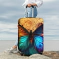 thumbnail image 7 of Hirioo Vibrant Rainbow Butterfly A for Elasticity Suitcase Cover (No luggage Included) Durable Luggage Protector Fits 18-32 Inch Luggage-X-Large, 7 of 7