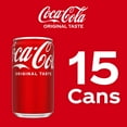 thumbnail image 6 of Coca-Cola Soda Pop Mini Cans, 7.5 fl oz, 15 Pack, 6 of 16