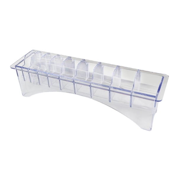 Estuche transparente para guardar peines guía, 10 rejillas, herramientas para el cabello, suministros limitados