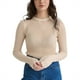 thumbnail image 1 of Blusa de punto hueca para mujer Ticfox albaricoque S, 1 of 5